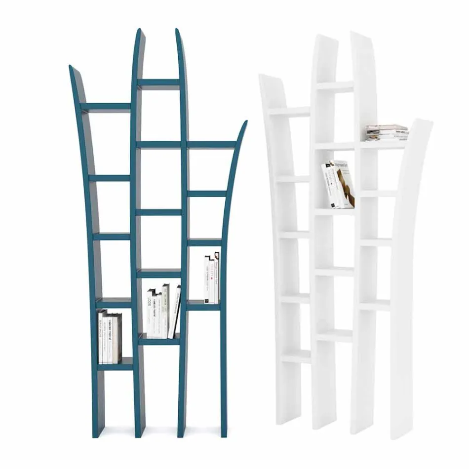 Libreria da terra design moderno Herba made in Italy Viadurini