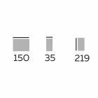 Libreria da Terra di Design in Legno con Piani in Gres Made in Italy - Aspide Viadurini