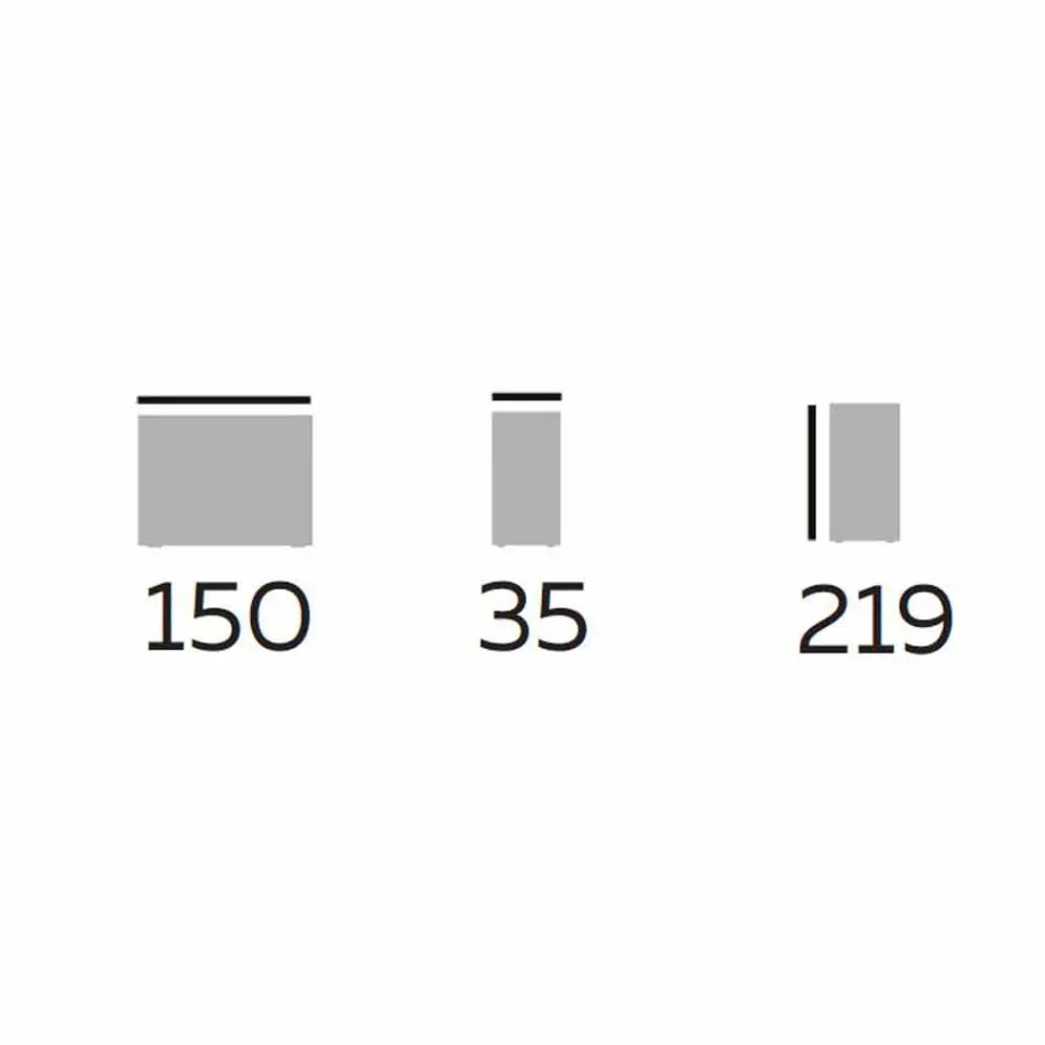 Libreria da Terra di Design in Legno con Piani in Gres Made in Italy - Aspide Viadurini