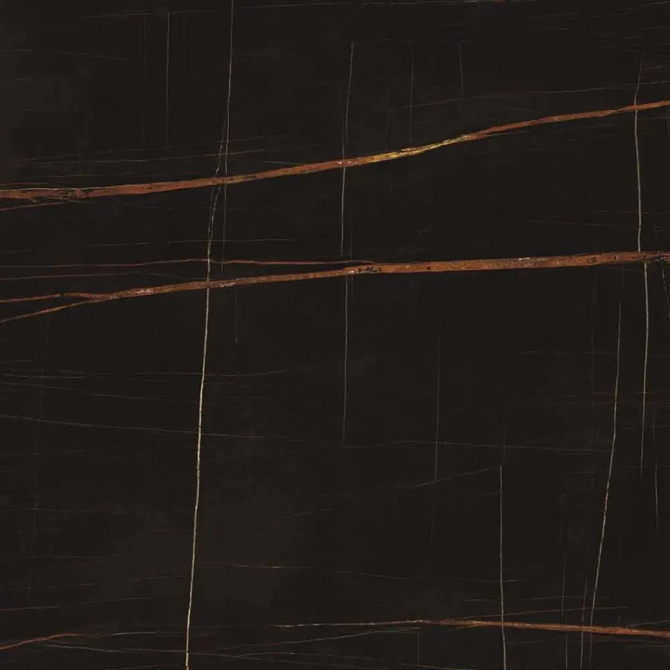 Libreria da Terra di Design in Legno con Piani in Gres Made in Italy - Aspide Viadurini