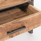 Libreria da Terra in Acciaio Verniciato con Piani in Legno Homemotion - Zompo Viadurini