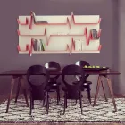  Libreria Design Battikuore 186x101 (3 Ripiani) Mabele Viadurini