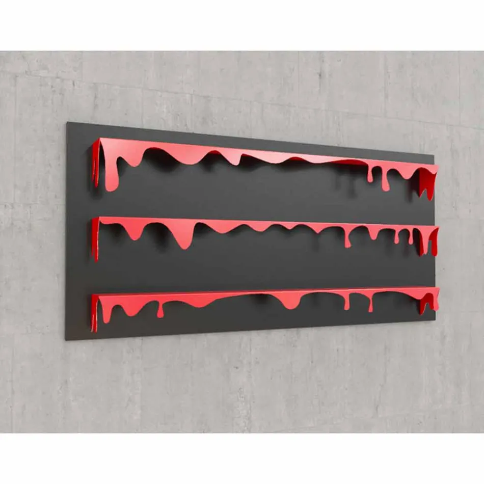 Libreria Design Kolata 186x86 (3 Ripiani) Mabele Viadurini