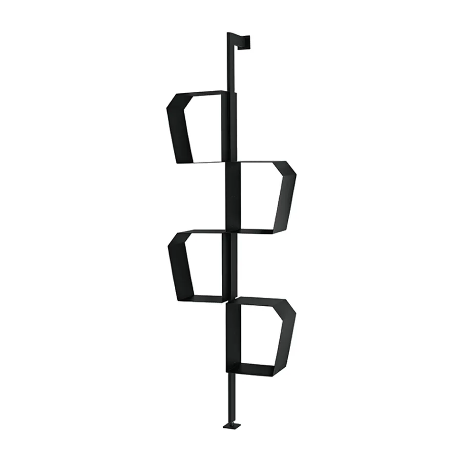 Libreria in Metallo Verniciato con Piedino Regolabile Made in Italy - Fernanda Viadurini