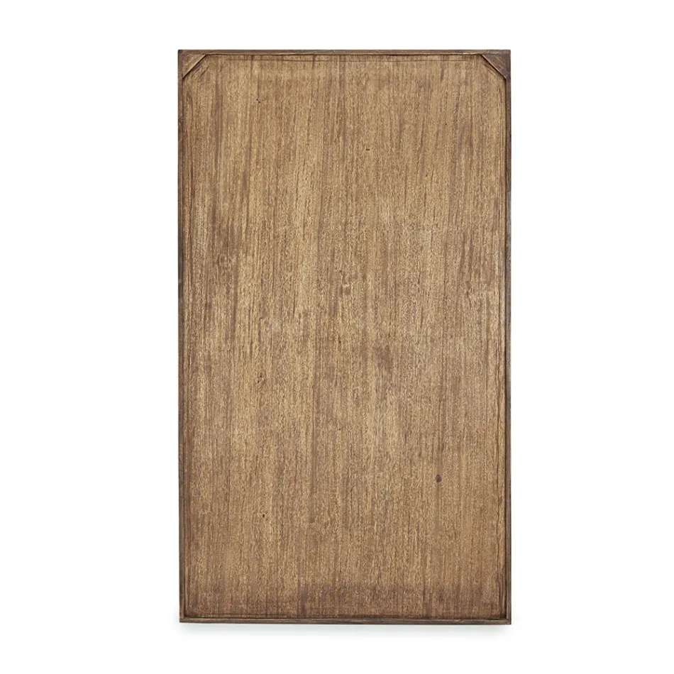 Libreria Legno di Mango e Cassetti Riciclati con Decori Homemotion - Auriel Viadurini