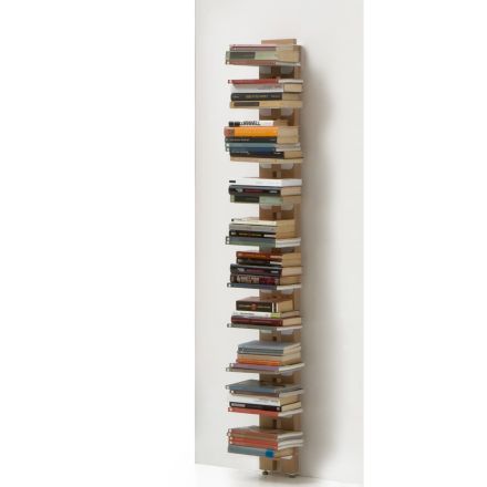 Libreria moderna da terra fissata a parete Zia Ortensia,prodotto design italiano Viadurini