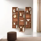 Libreria Verticale in Diverse Finiture in Nobilitato Made in Italy - Siviglia Viadurini