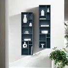 Libreria Verticale in Diverse Finiture in Nobilitato Made in Italy - Siviglia Viadurini