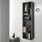 Libreria Verticale in Diverse Finiture in Nobilitato Made in Italy - Siviglia Viadurini