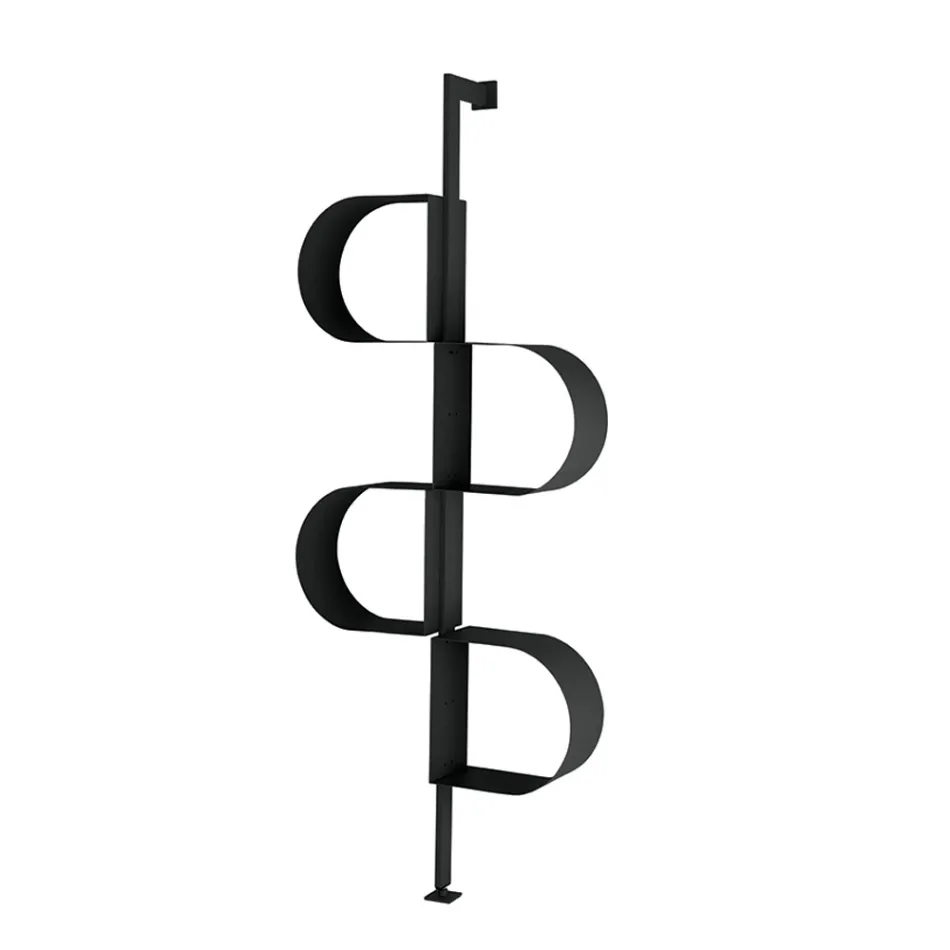 Libreria Verticale in Metallo Verniciato con Piedino Regolabile - Fatima Viadurini