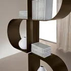 Libreria Verticale in Metallo Verniciato con Piedino Regolabile - Fatima Viadurini