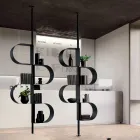 Libreria Verticale in Metallo Verniciato con Piedino Regolabile - Fatima Viadurini