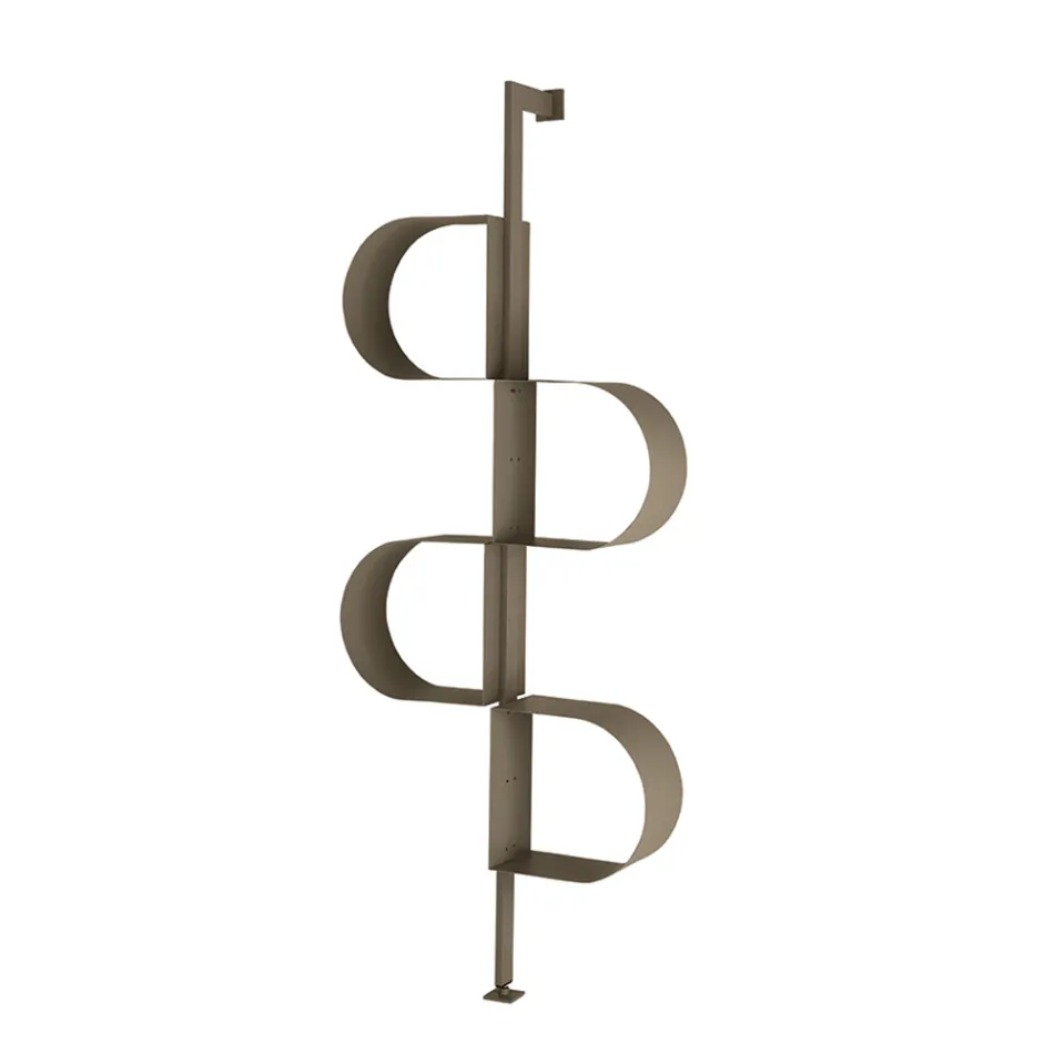 Libreria Verticale in Metallo Verniciato con Piedino Regolabile - Fatima Viadurini