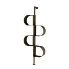 Libreria Verticale in Metallo Verniciato con Piedino Regolabile - Fatima Viadurini