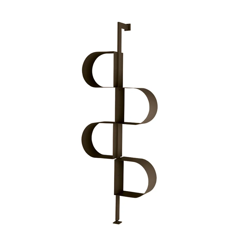 Libreria Verticale in Metallo Verniciato con Piedino Regolabile - Fatima Viadurini