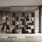 Libreria Verticale Realizzata in Metallo Verniciato Made in Italy - Filiberta Viadurini