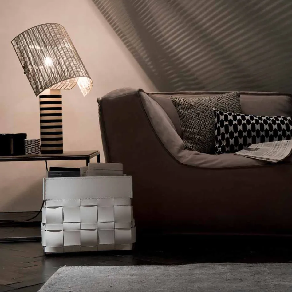 Lory portariviste da terra di design un cuoio, made in Italy Viadurini