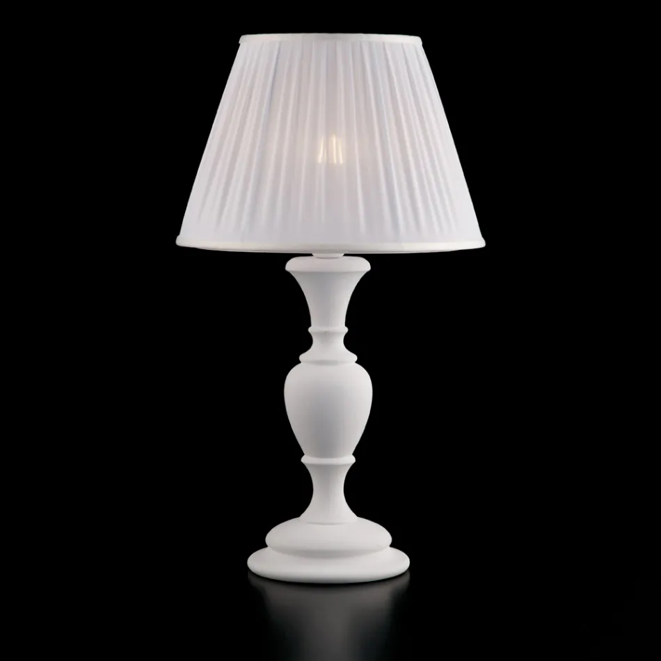 Lume in Legno con Paralume  Made in Italy per Arredare L’interno - Firenze Viadurini