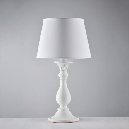 Lume in Legno con Paralume  Made in Italy per Arredare L’interno - Siena Viadurini