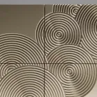 Madia a 5 Ante in MDF Laccato con Decoro Inciso e Rifinito a Mano - Granchio Viadurini