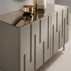 Madia con 2 Ante con Apertura Push Pull in MDF Made in Italy - Fabrizia Viadurini