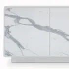 Madia con 3 Ante e Struttura Laccata e Laminata Made in Italy - Ferrara Viadurini