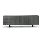 Madia con 4 Ante in MDF Rivestito in PVC Laccato Made in Italy - Dorotea Viadurini