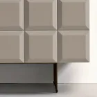 Madia da Interno con 2 Ante Quadrettate Realizzata in Italia - Elisabetta Viadurini