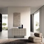 Madia da Interno con 2 Ante Quadrettate Realizzata in Italia - Elisabetta Viadurini