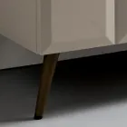 Madia da Interno con 2 Ante Quadrettate Realizzata in Italia - Elisabetta Viadurini