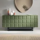 Madia da Interno con 3 Ante Quadrettate Realizzata in Italia - Elisabetta Viadurini