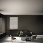 Madia da Salotto in Legno con Struttura in Vetro Made in Italy - Azuki Viadurini