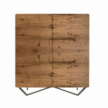 Madia da Salotto in Mdf con Appoggio a 2 Piedi Made in Italy - Rosalba Viadurini