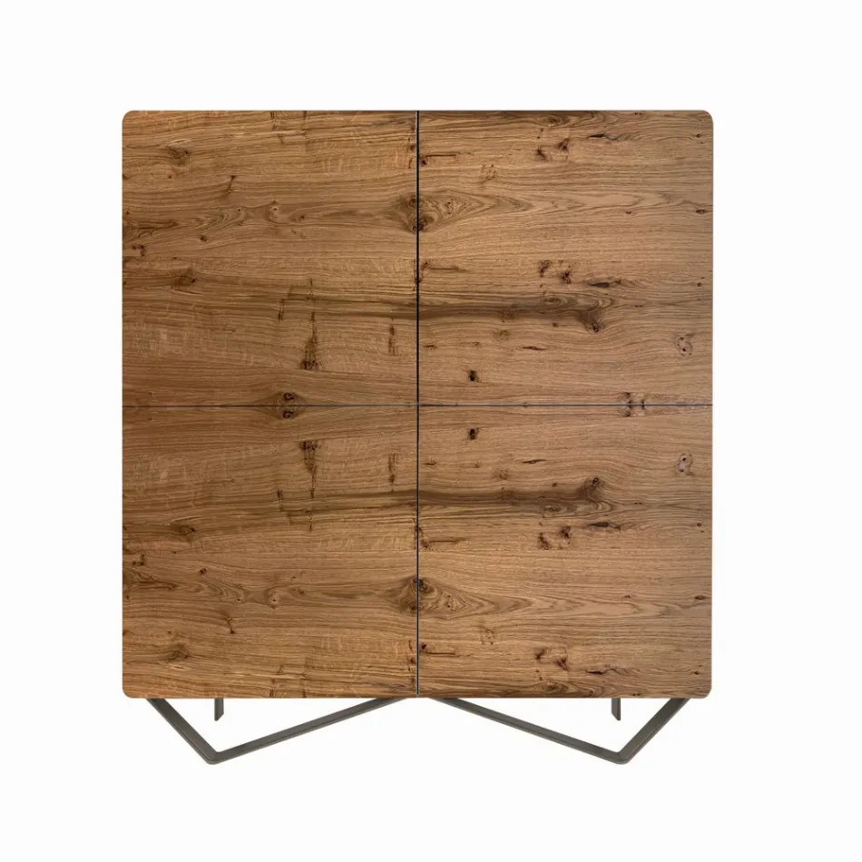 Madia da Salotto in Mdf con Appoggio a 2 Piedi Made in Italy - Rosalba Viadurini