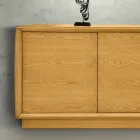 Madia da Soggiorno con 3 Ante con Ripiano Interno Made in Italy - Avelia Viadurini