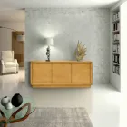 Madia da Soggiorno con 3 Ante con Ripiano Interno Made in Italy - Avelia Viadurini