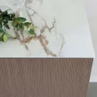 Madia da Soggiorno con Base in Acciaio e Struttura in Nobilitato - Adriel Viadurini