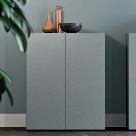 Madia da Soggiorno in Legno Ecologico Alta Qualità Made in Italy - Nazife Viadurini