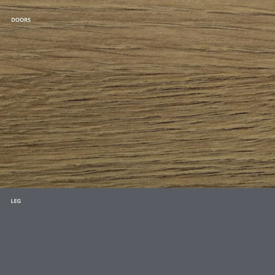 Madia da Soggiorno in Legno Opaco e Laminato HPL Made in Italy - Fiorenza Viadurini