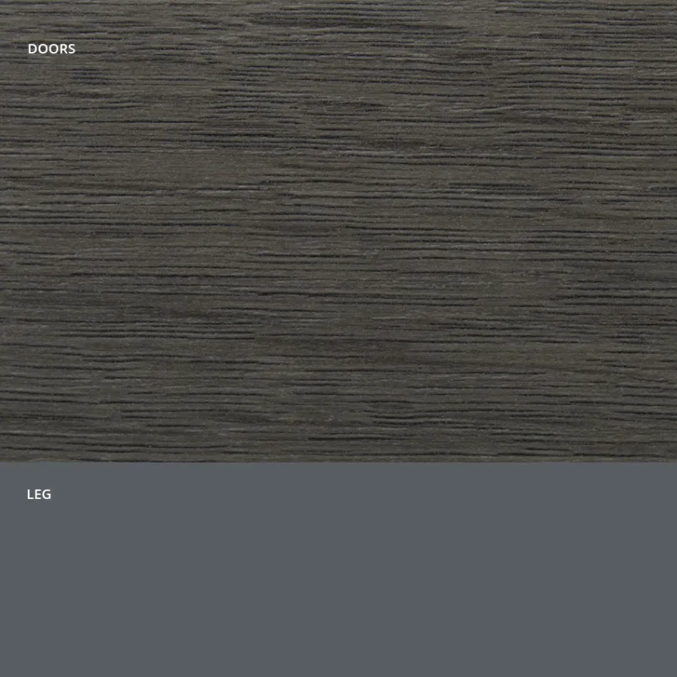 Madia da Soggiorno in Legno Opaco e Laminato HPL Made in Italy - Fiorenza Viadurini