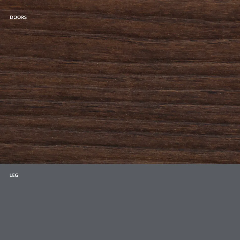 Madia da Soggiorno in Legno Opaco e Laminato HPL Made in Italy - Fiorenza Viadurini