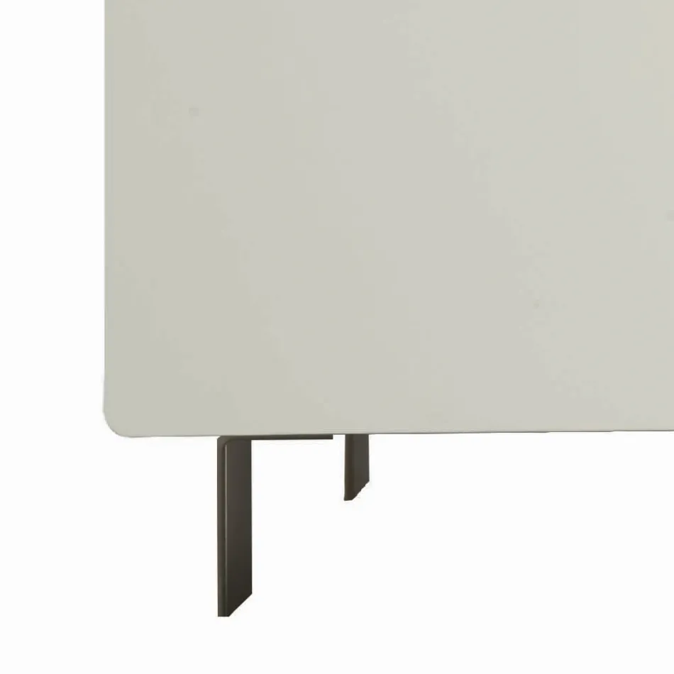 Madia da Soggiorno in Mdf e Appoggio a 4 Gambe Made in Italy - Teresina Viadurini