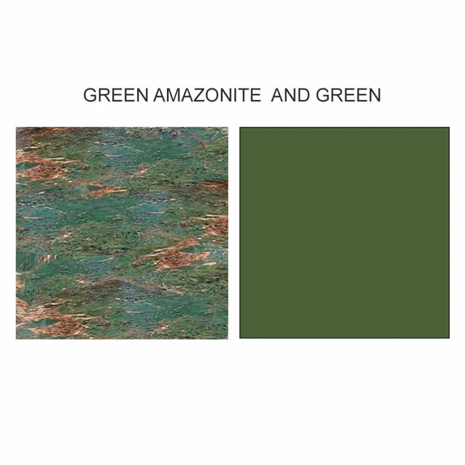 Madia di Design in Gres con Struttura in Legno e Mdf Made in Italy - Cunea Viadurini