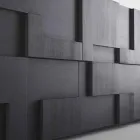 Madia di design in legno di larice spazzolato termotrattato Azalea Viadurini