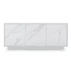 Madia in Legno con 2 o 3 Ante in Laminato HPL Made in Italy - Fiorenza Viadurini