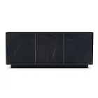 Madia in Legno con 2 o 3 Ante in Laminato HPL Made in Italy - Fiorenza Viadurini