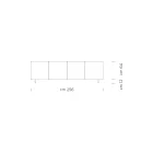 Madia Moderna in Legno di Frassino Impiallacciato Made in Italy - Galassia Viadurini