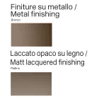 Madia Moderna in Legno e Metallo Curvato di Design Made in Italy - Rugiada Viadurini