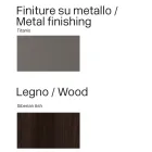 Madia Moderna in Legno e Metallo Curvato di Design Made in Italy - Rugiada Viadurini