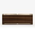 Madia Moderna in Legno e Metallo Curvato di Design Made in Italy - Rugiada